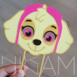 Dortový zápich Tlapková patrola Skye